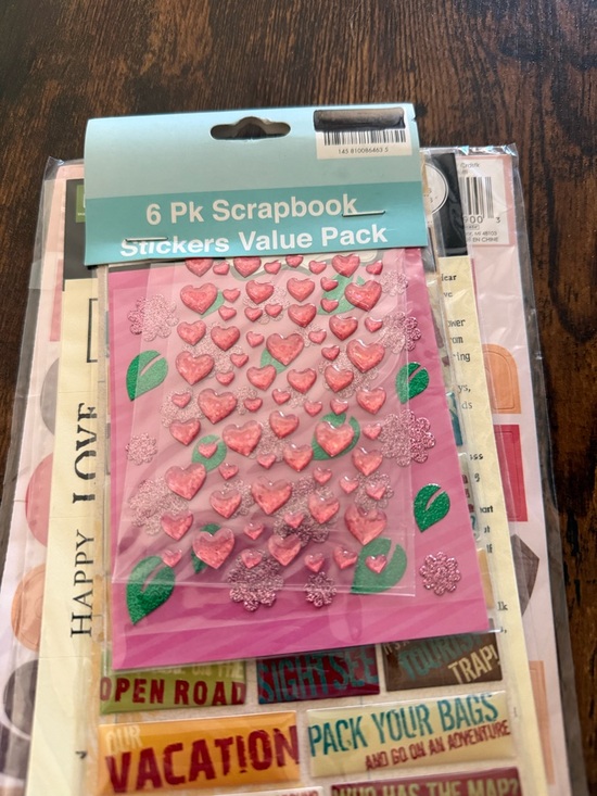 Other - Scrapbook Sticker Pack - 6 Pc Value Set